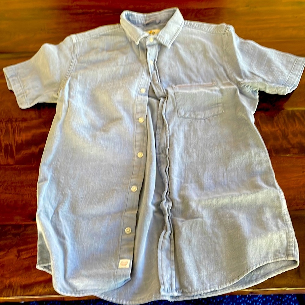 Men’s Marine Layer short sleeve dress shirt, small